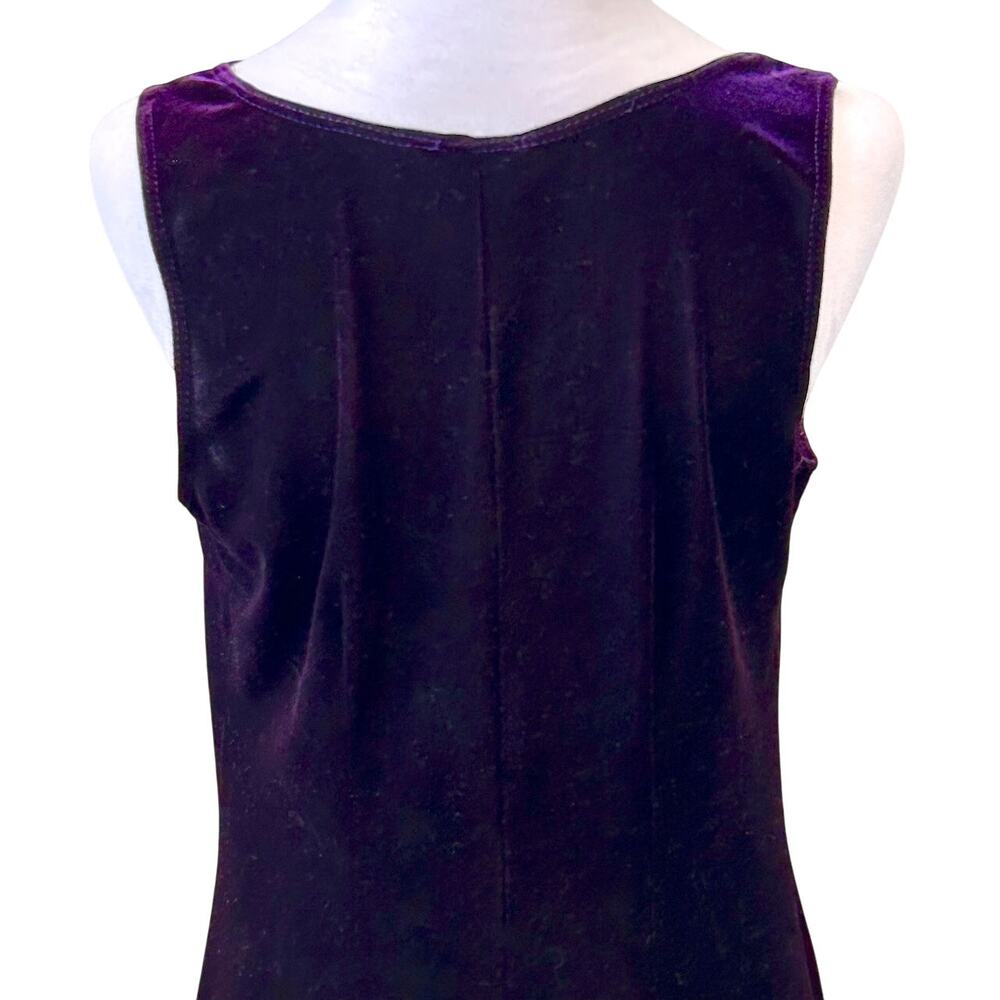 Vintage Y2K Velvet Maxi Dress Whimsygoth Dark Romantic Fairy Goth Size 10 - Picture 5 of 8